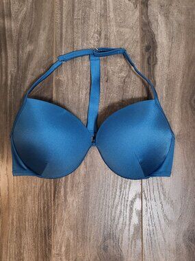 Victoria's Secret bikini top with rhinestone crystal shine T-back 34DDD (34F)
